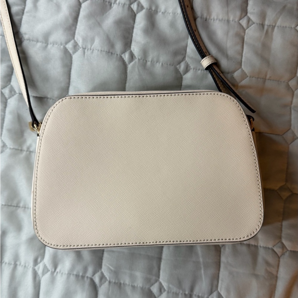 Michael Kors Cream Saffiano Leather Crossbody - Picture 2 of 6